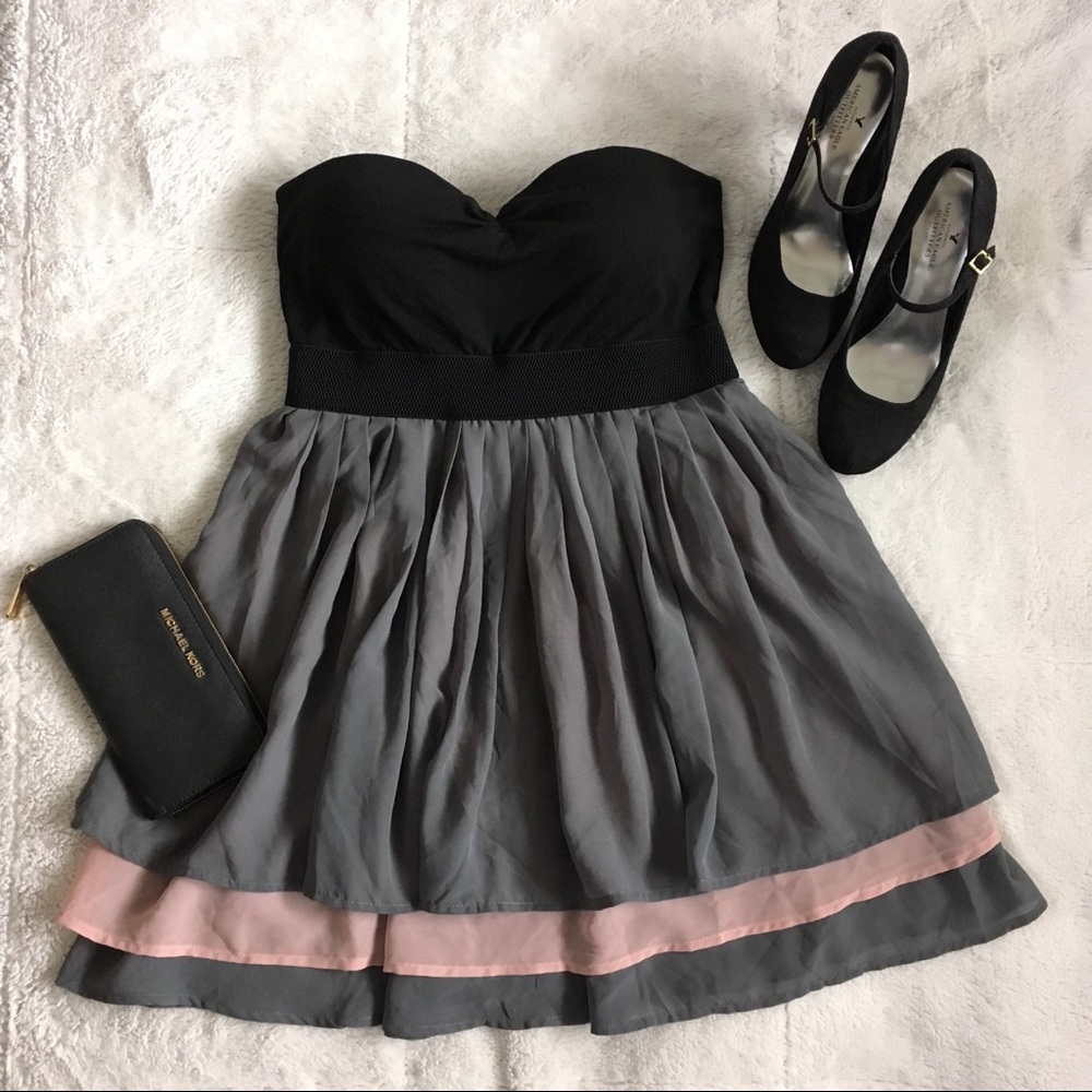 Miss Chievous Strapless Layered Sweetheart Dress